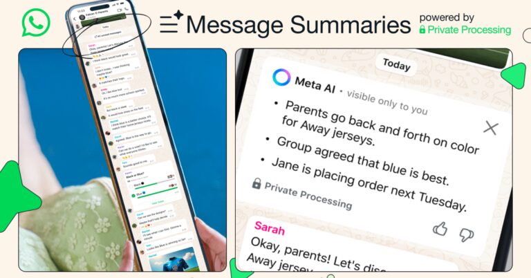 WhatsApp 推出 AI 生成的私人消息摘要