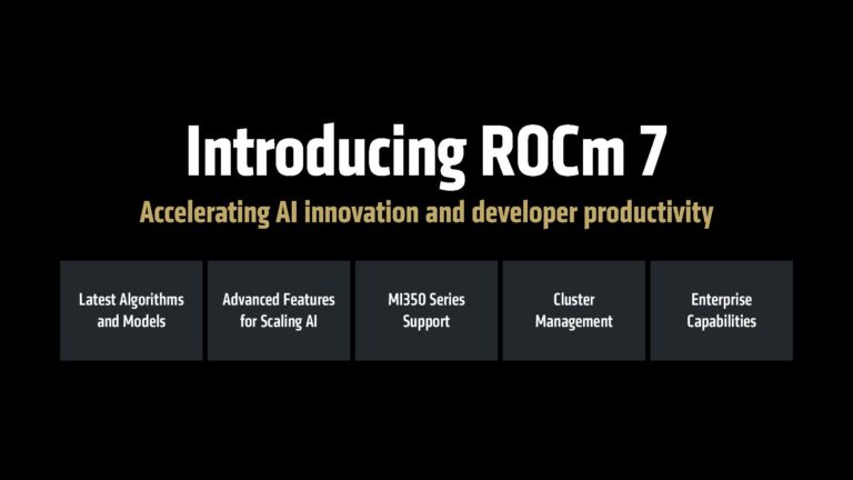 AMD 推出 ROCm 7 — 新平台将 AI 性能提升高达 3.5 倍，并增加了对 Radeon GPU 的支持