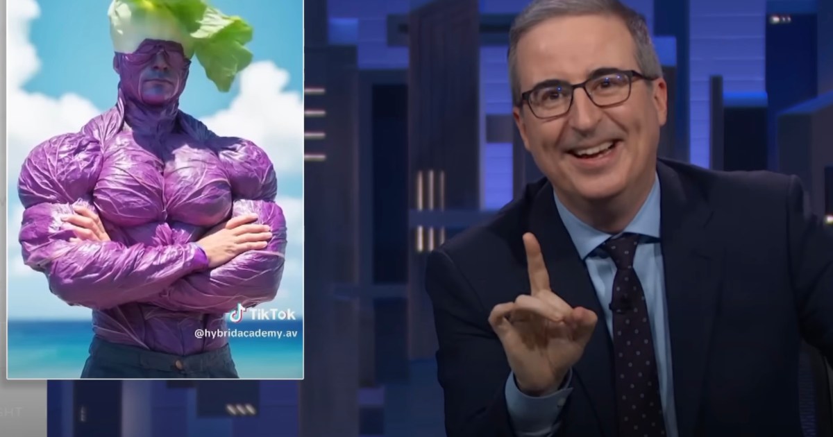观看 John Oliver 和一位木雕师在 AI slop 上扭转局面
