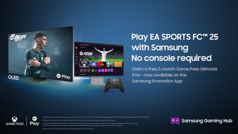 EA Sports FC 25 通过 Gaming Hub 上的 Xbox 登陆三星电视