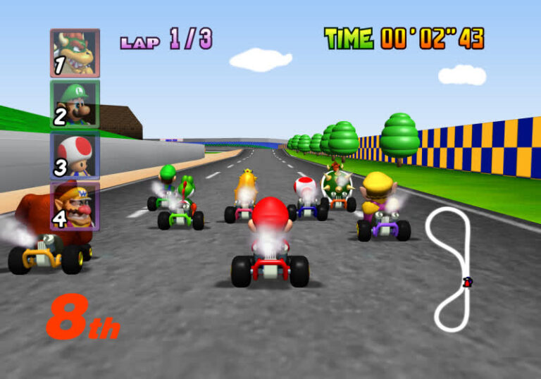 Mario Kart 64 通过非官方端口在 PC 上比赛，无需仿真