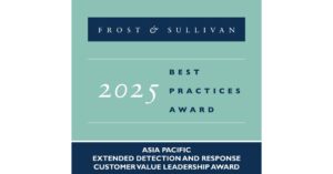 深信服在扩展检测和响应市场获得Frost & Sullivan的2025年亚太地区客户价值领导认可。