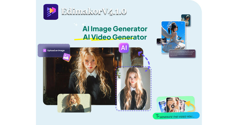 Edimakor V4.0.1 用AI图像和视频生成工具革新数字创作
