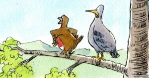 《先驱报》漫画中无人机对沼泽地进行再野化