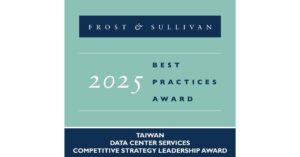 中华电信荣获Frost & Sullivan的2025年台湾竞争战略领导奖，以表彰其在数据中心服务方面的卓越表现。