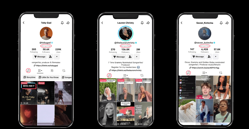 TikTok 将焦点放在词曲作者身上