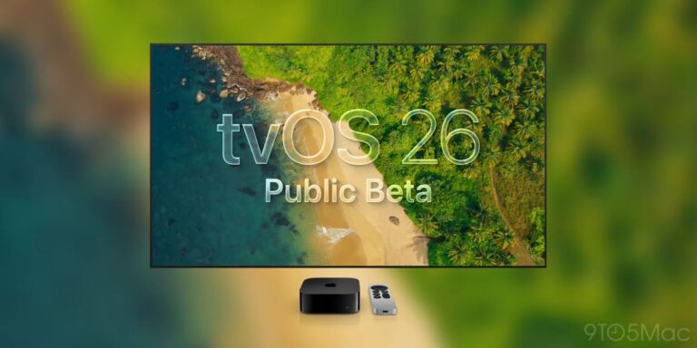 苹果 tvOS 26公测版首秀：液态玻璃设计+应用全面升级