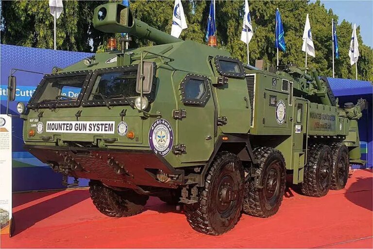 印度测试Bharat Forge MGS 155mm卡车榴弹炮，该榴弹炮可以在85秒击并重新定位以进行快速部署