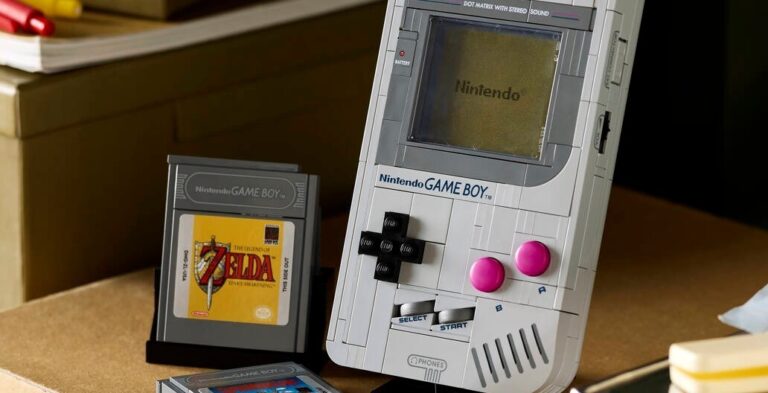 这是乐高的官方任天堂 Game Boy——带有光栅显示屏