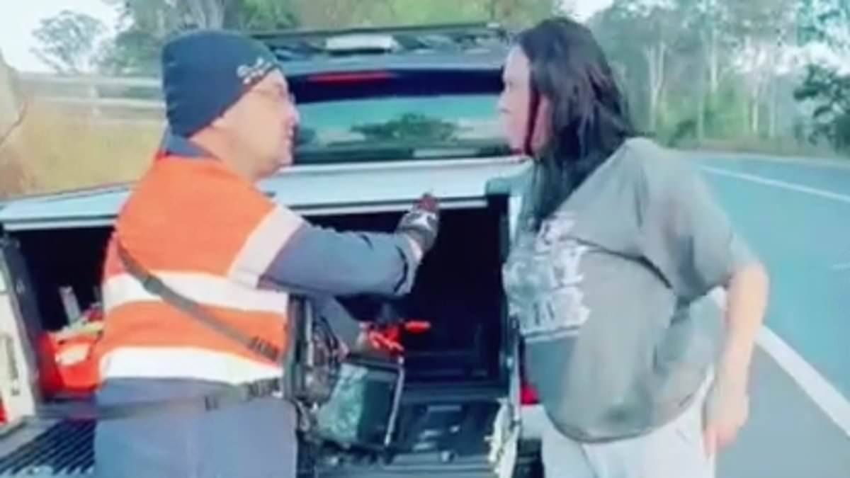 紧张时刻 澳大利亚妇女在自家后院发现令人震惊的发现后，对一名受惊的技工发表了“世界上最愤怒的长篇大论”