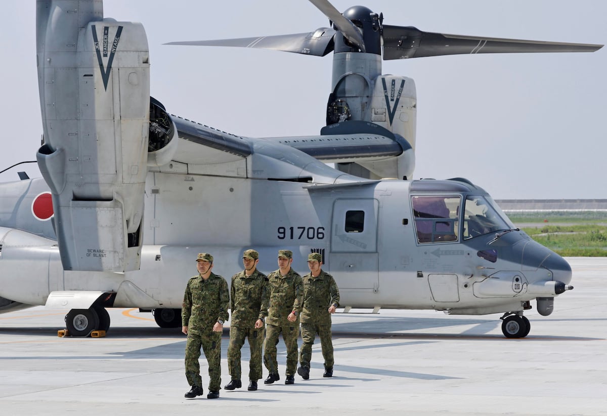 日本开始在新基地部署 Osprey 机队，并将目光投向中国