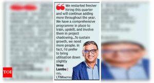 LTIMindtree 恢复应届生招聘，计划在本财年招聘约 5,000 名应届生