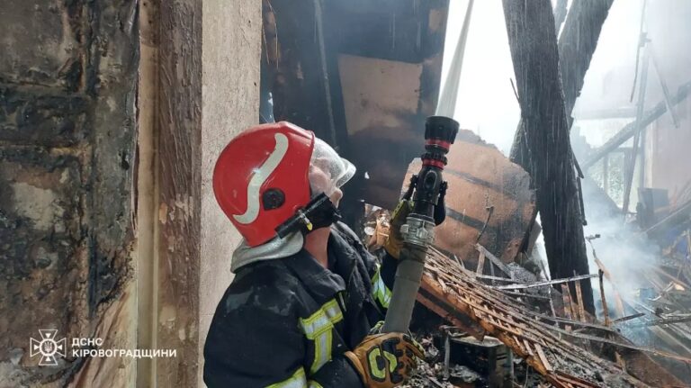 俄罗斯无人机袭击破坏了克罗皮夫尼茨基的爱乐乐团、大学和消防站 – 照片