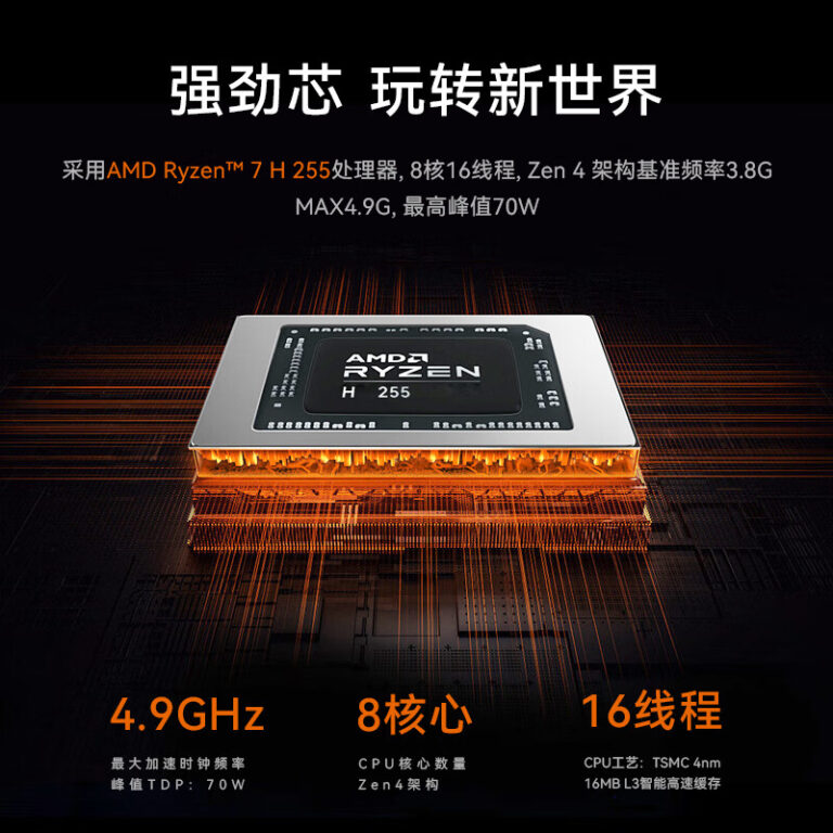 极摩客发布K12迷你主机：锐龙7 H 255、双2.5G网口，准系统2099元起售