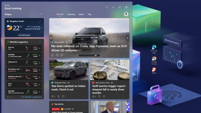 微软调整 Win11 小组件面板，欧洲用户可选浏览器打开链接