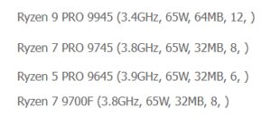 华硕确认AMD将推锐龙PRO 9000系列处理器，含6812核配置