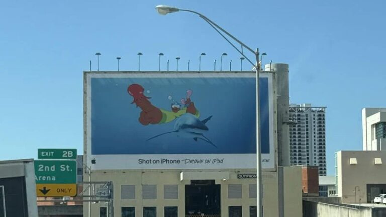 苹果“Shot on iPhone”广告牌设计引争议，视觉效果遭质疑