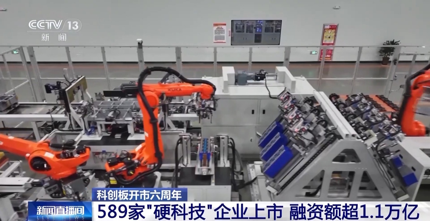 科创板六周年：589家硬科技企业上市 融资超1.1万亿