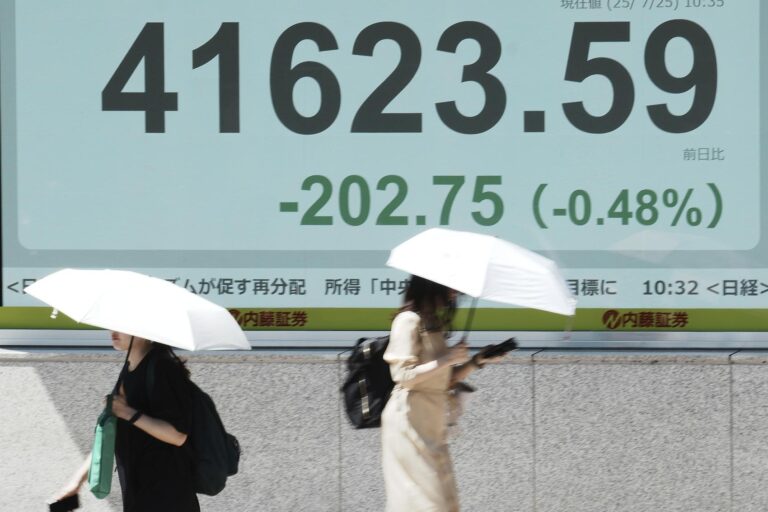 在 Alphabet 和人工智能股票推动华尔街创下更多纪录后，亚洲股市回落