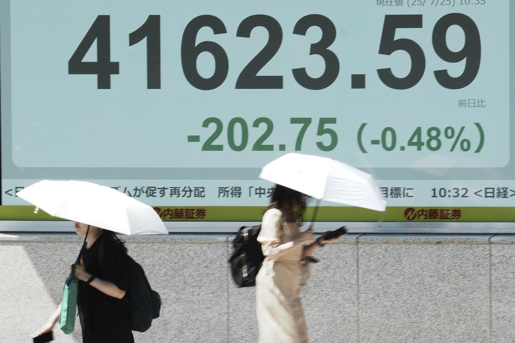 在 Alphabet 和人工智能股票推动华尔街创下更多纪录后，亚洲股市回落