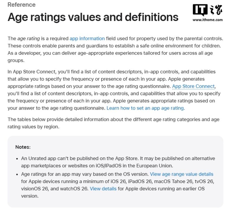 苹果推出新App Store年龄分级系统：增加13+16+18+等级