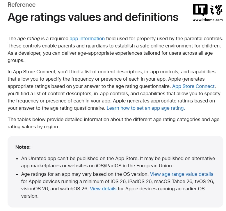 苹果推出新App Store年龄分级系统：增加13+16+18+等级