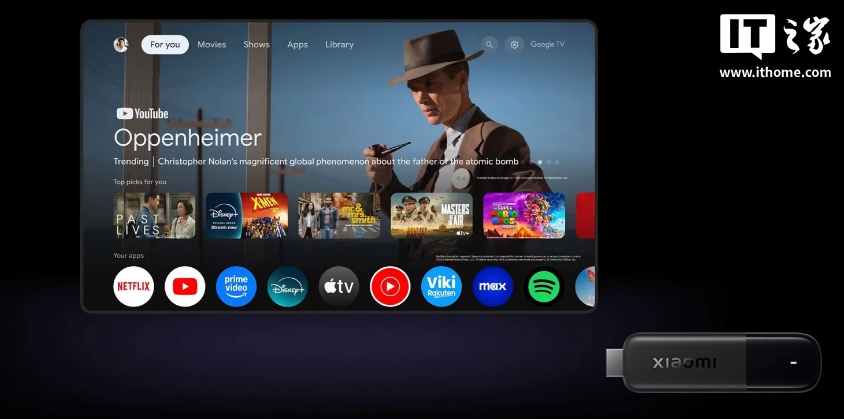小米发布首款Google TV流媒体电视棒