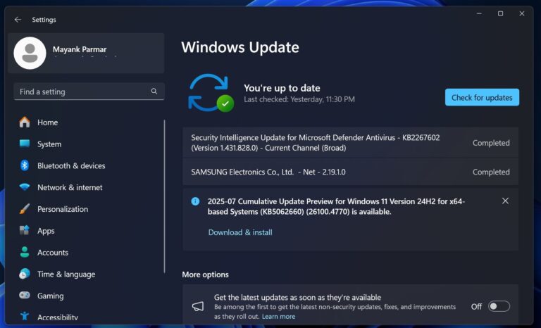 微软 Win11 24H2 发布 7 月更新：优化 Recall 蓝屏变黑屏