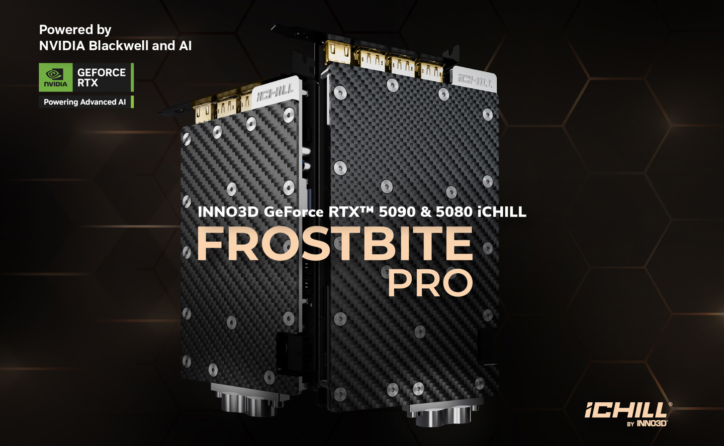 映众发布RTX 50905080 Frostbite Pro显卡：分体水冷设计 单槽多卡部署