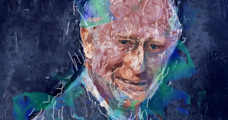 人形机器人描绘了英国君主的非凡肖像