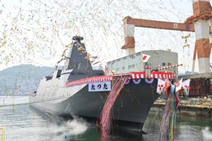 日本通过下水第 11 届最上级护卫舰 JS Tatsuta 加速水面舰队现代化