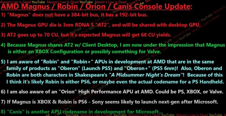 索尼PS6曝光：24GB内存 配备Zen 6 CPU与RDNA 5 GPU