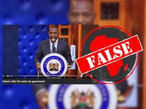 肯尼亚内政部长 Kipchumba Murkomen 并未承认自己“醉心于权力”和“不可触碰”——视频是 AI 生成的