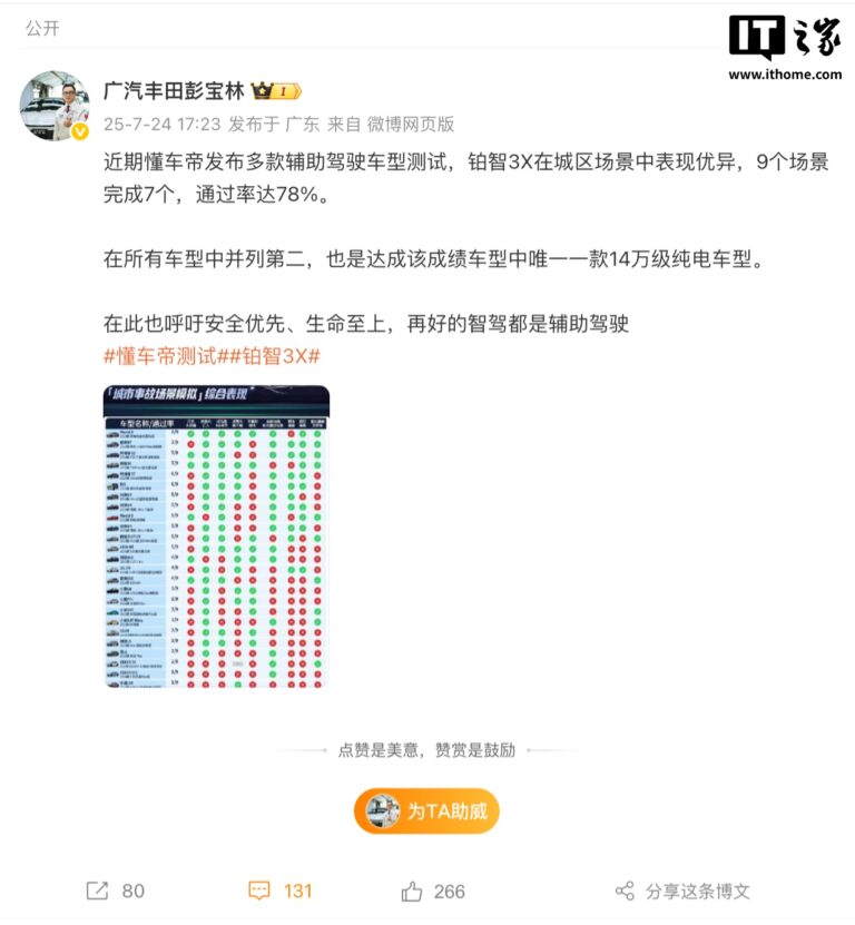 广汽丰田副总：智驾再好也只是辅助