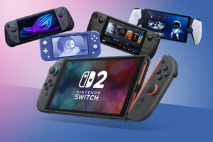 2025 年最佳掌上游戏机，包括 Nintendo Switch、Steam Deck 等