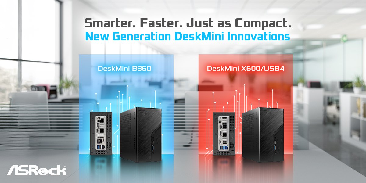 华擎发布 LGA1851 迷你主机 DeskMini B860 支持雷电 4