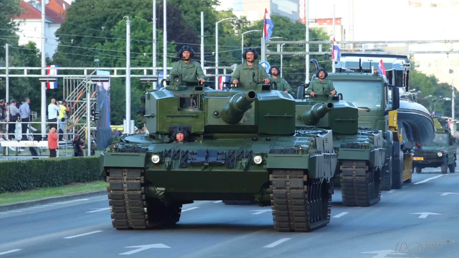 克罗地亚启用德制豹2A4坦克，替代苏制M-84型号