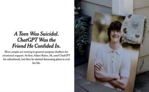 母亲控诉ChatGPT致16岁少年死亡，万字对话曝光