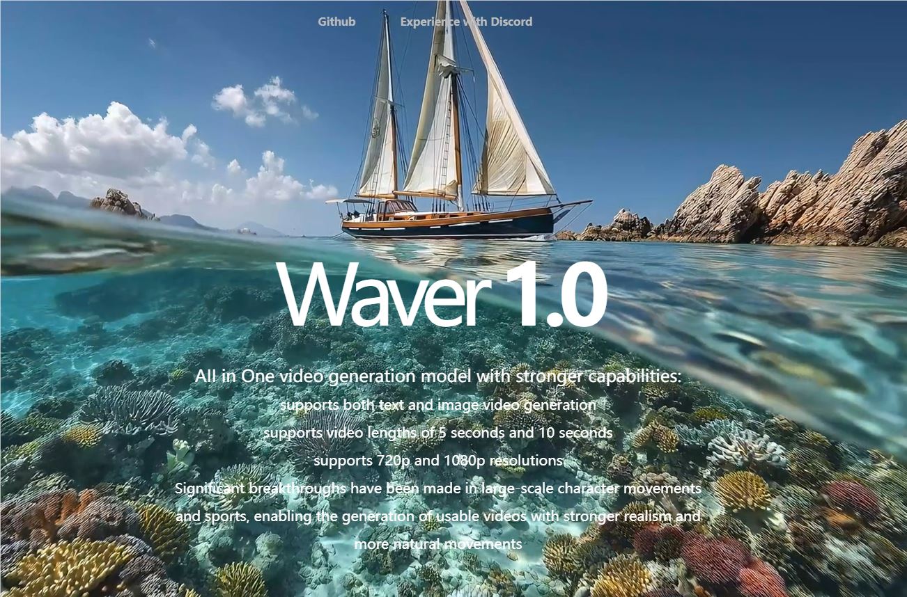 字节发布Waver 1.0，支持多风格视频生成