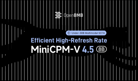 面壁智能发布MiniCPM-V4.5，手机轻松运行4.1亿参数模型