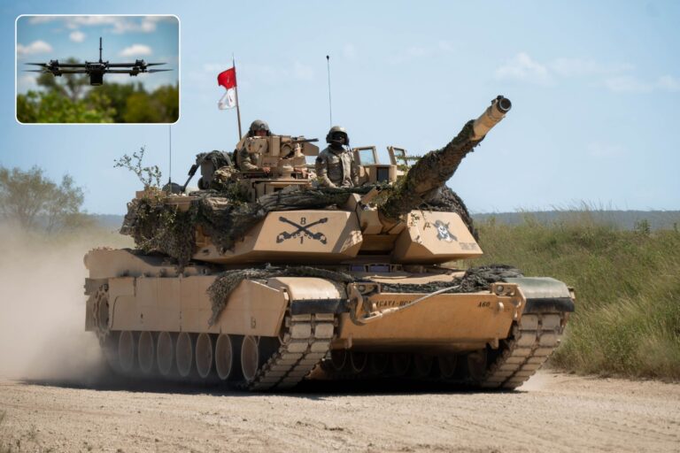 美军培训M1A2坦克与无人机协同作战