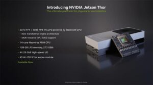 英伟达发布最强人形机器人“大脑”，AI算力飙升至2070 TFLOPS