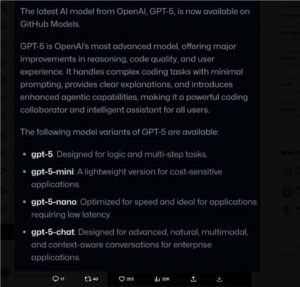 OpenAI旗舰模型GPT-5信息疑似GitHub泄露