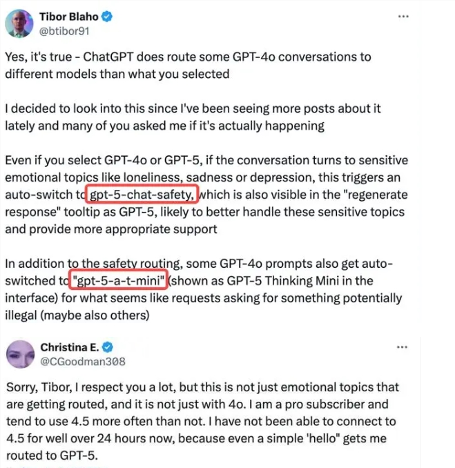 OpenAI未告知用户擅自降级模型，引发强烈不满