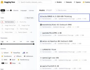 百度ERNIE-4.5登顶Hugging Face，轻量级模型展现高效推理能力