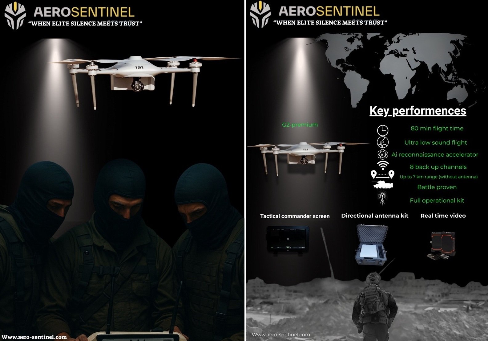 以色列Aero-Sentinel推出G2隐身侦察无人机