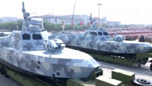 我国海上作战奇兵利器亮相九三阅兵，多型海上无人作战装备受阅