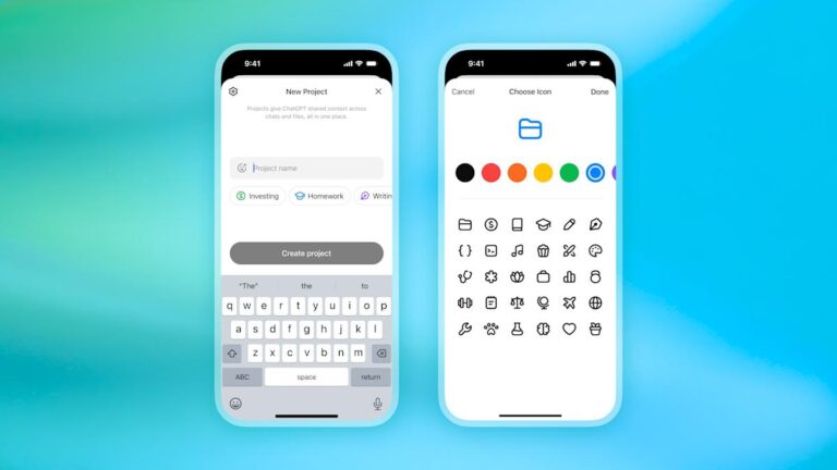 OpenAI向免费用户开放ChatGPT项目功能