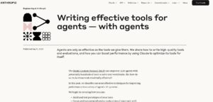 Anthropic发布LLM Agent工具指南，提升开发者效率