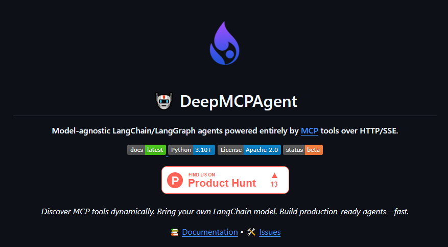 DeepMCPAgent开源，MCP+LangChain打造高效AI代理